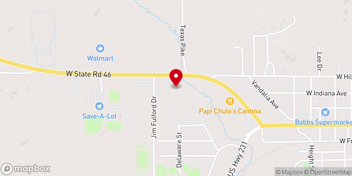 Map showing location of Owen Valley Christian Fellowship