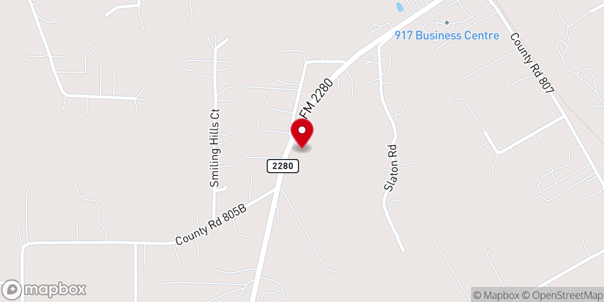 Map showing location of New Beginning Cowboy Fellowship Church