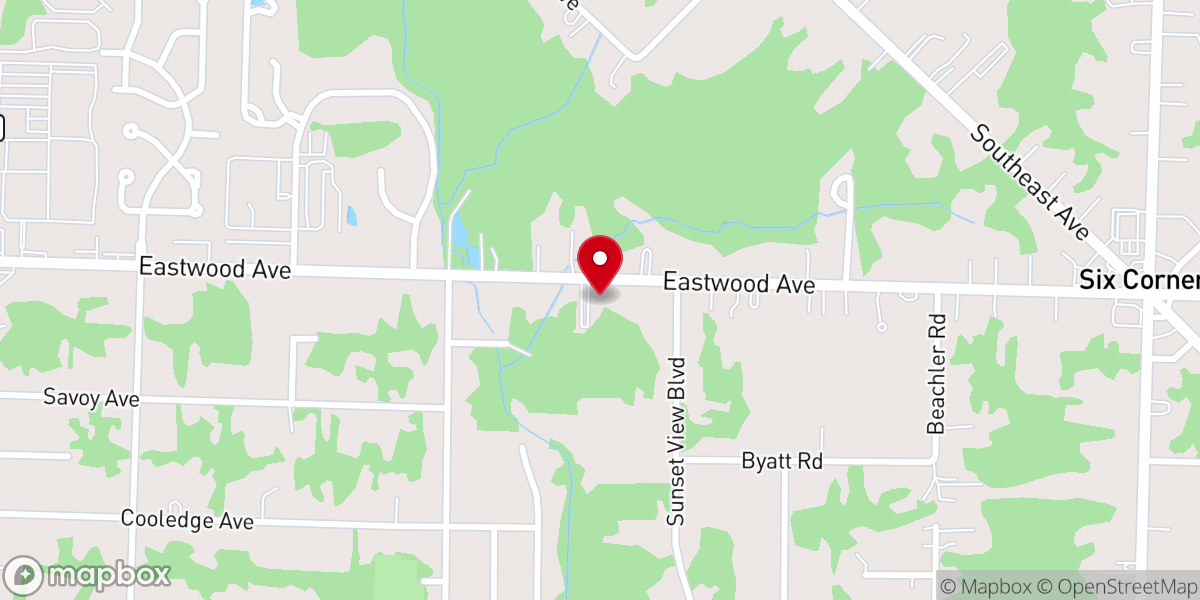 Map showing location of New Apostolic Church