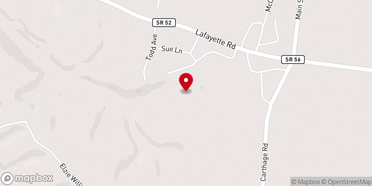 Map showing location of His Vine Ministries