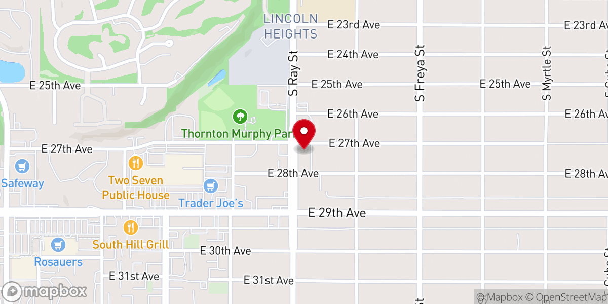 Map showing location of Calvary Chapel Hillside
