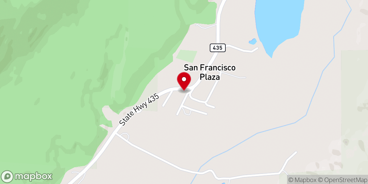 Map showing location of St. Francis Mission