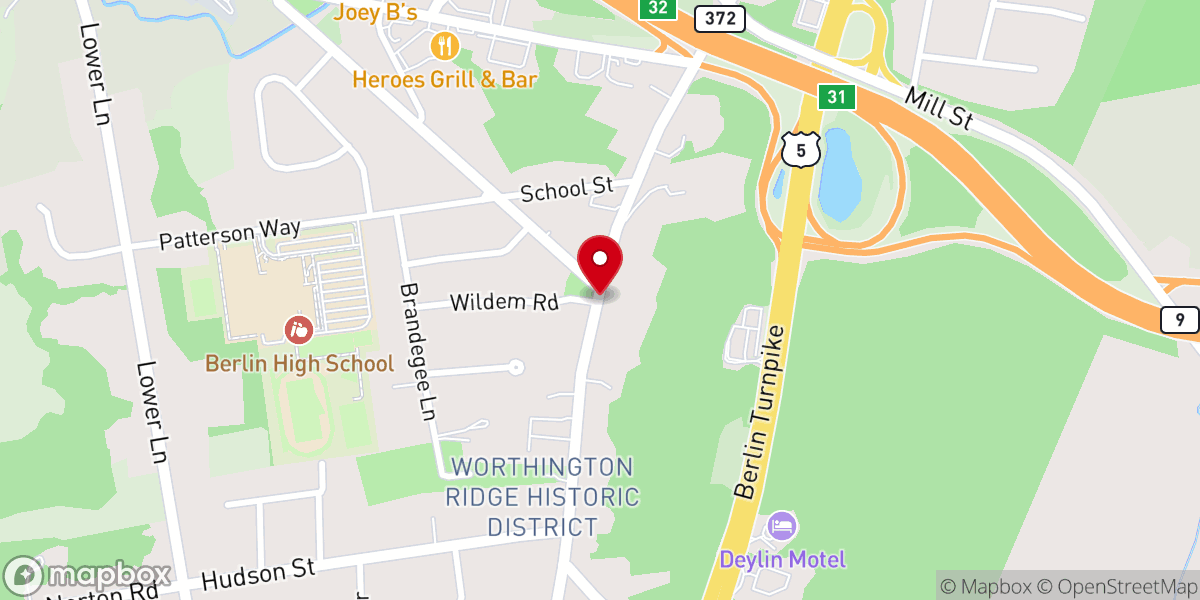 Map showing location of Pettibone Family Ministries