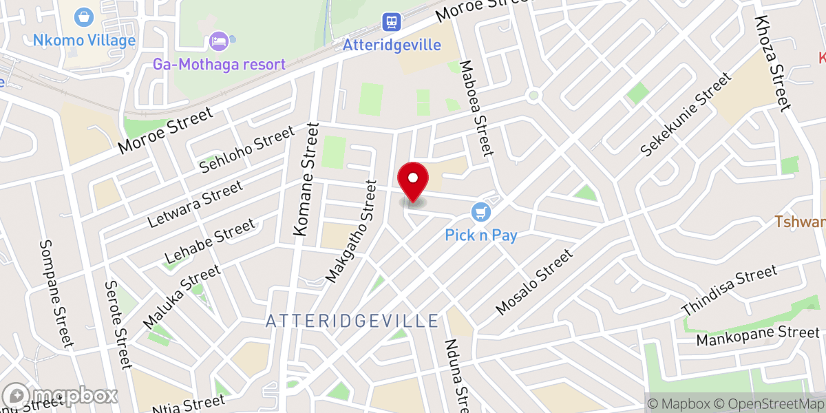 Map showing location of St.Bernard Mizeki The Martyr Parish
