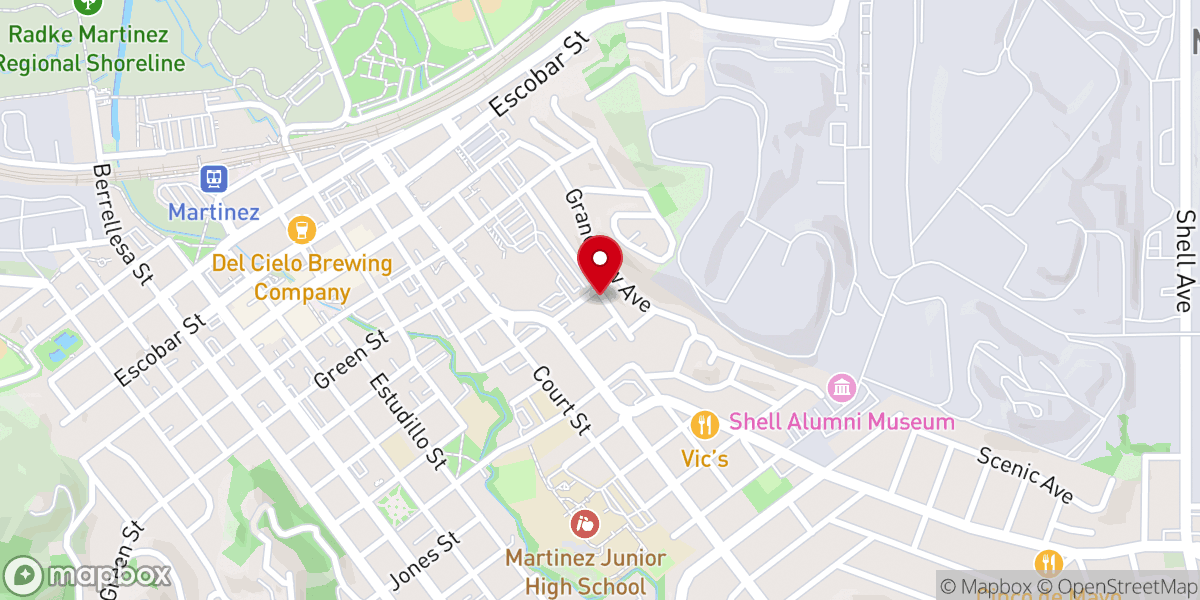 Map showing location of Blessed Sacrament Church