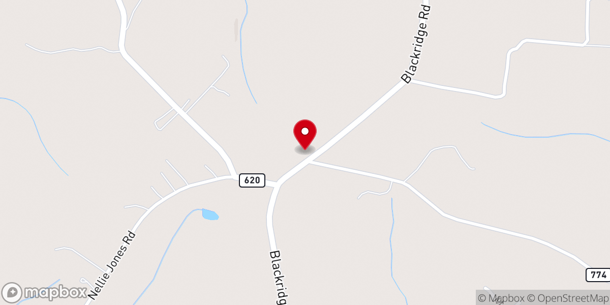 Map showing location of Rehoboth Methodist Church