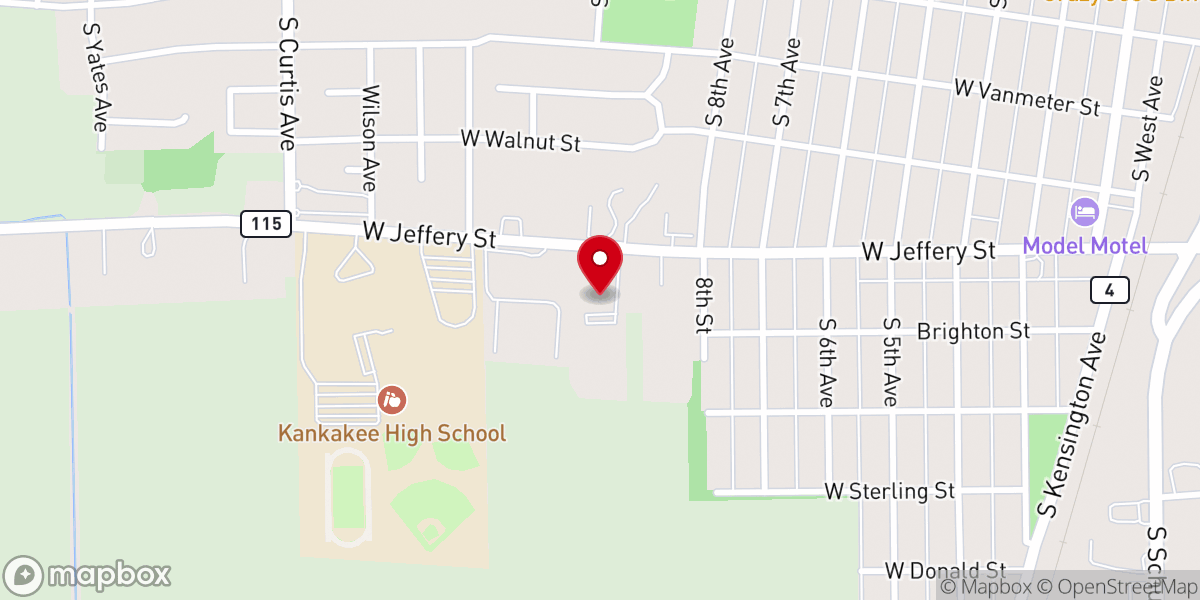 Map showing location of Westbrook Church of the Nazarene