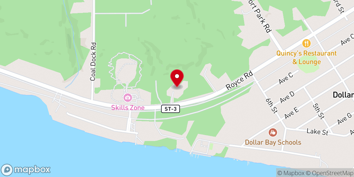 Map showing location of Peninsula Christian Church