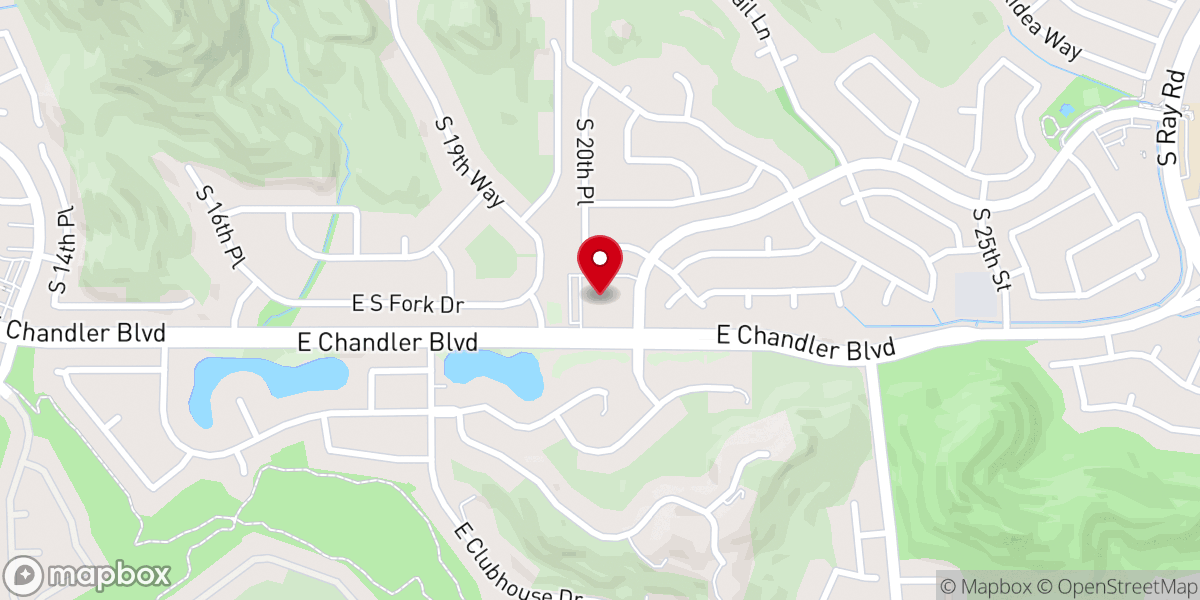 Map showing location of Foothills Baptist Church