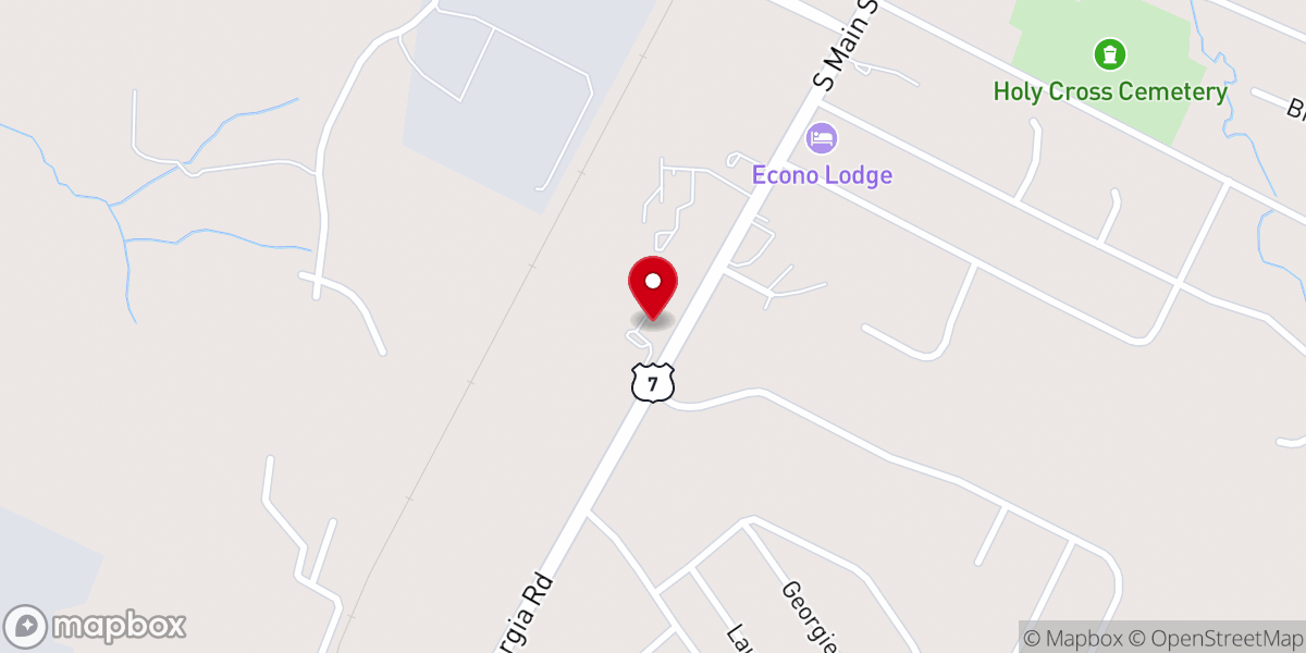 Map showing location of Trinity Presbyterian Church