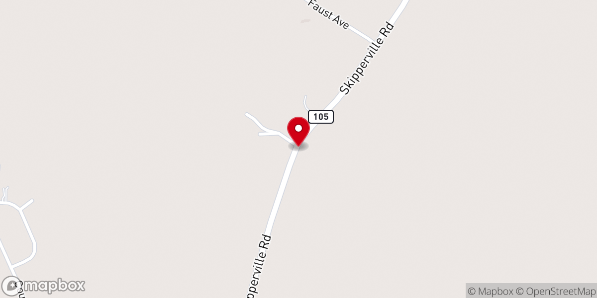 Map showing location of Freedom Church