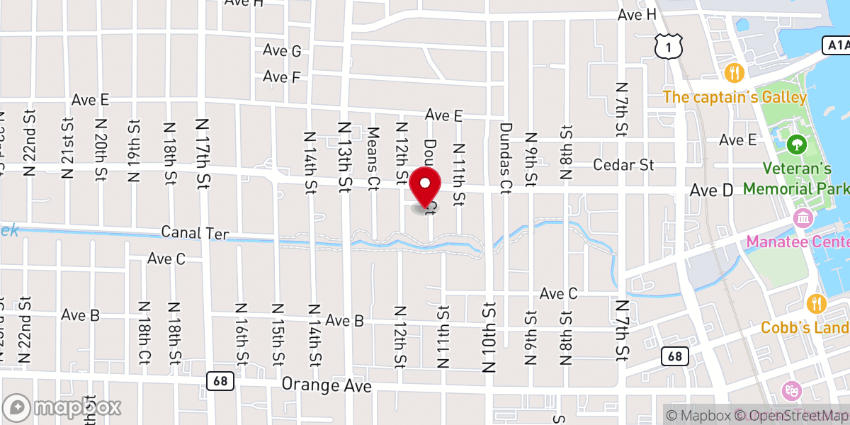 Map showing location of First Holiness Church of the Living God