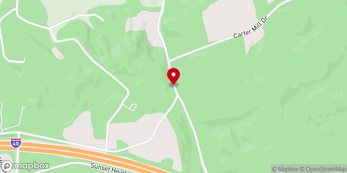 Map showing location of Holston Springs Venue & Lodge