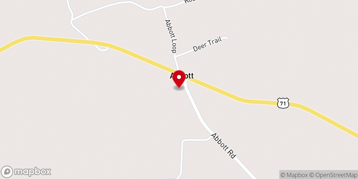 Map showing location of Pentecostal Church of God