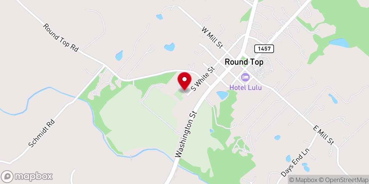 Map showing location of Bethlehem Lutheran Church