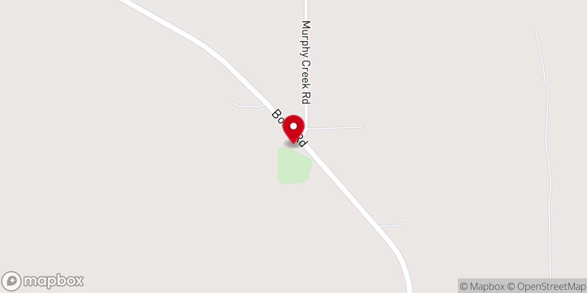 Map showing location of Murphy Creek Church