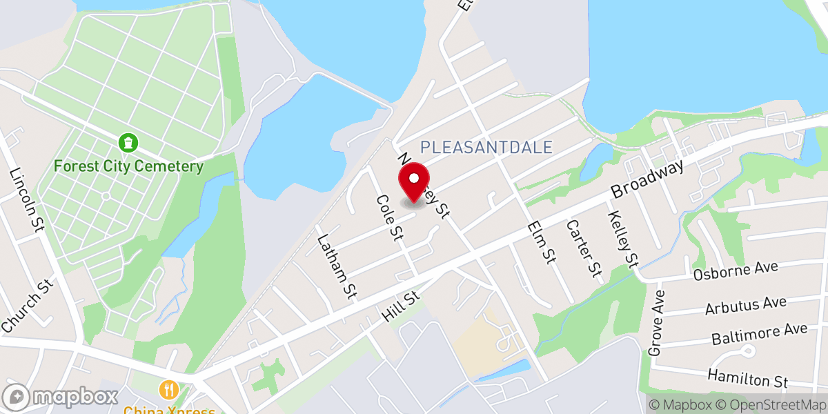 Map showing location of Congregation Bet Haam