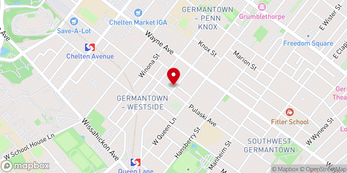 Map showing location of Pentecostal Faith Assembly Church