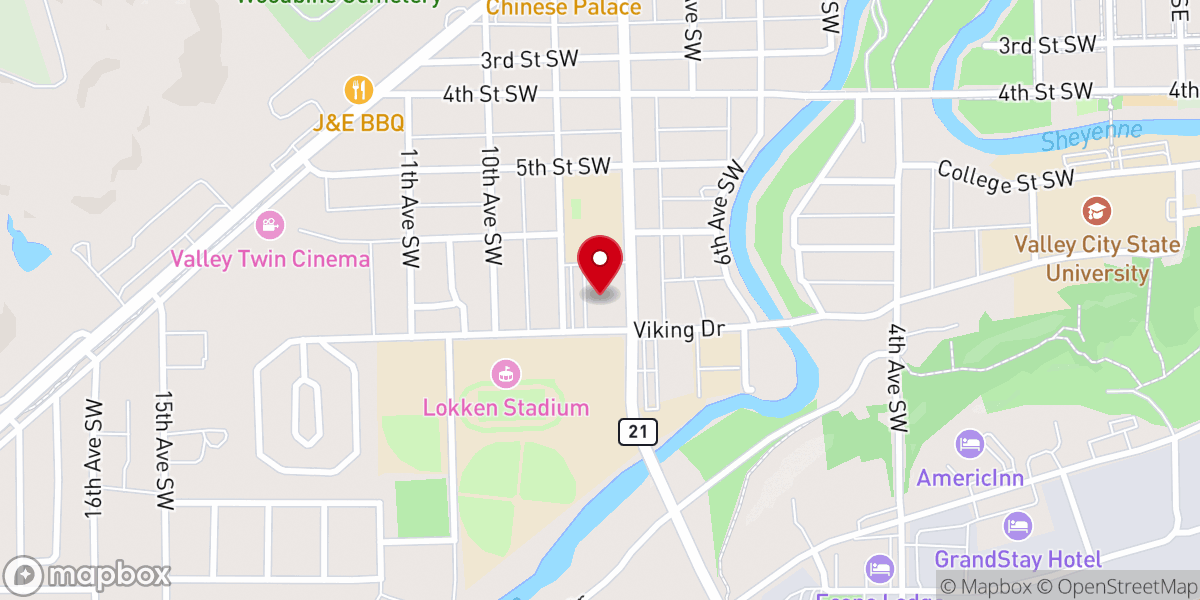 Map showing location of Epworth United Methodist Church