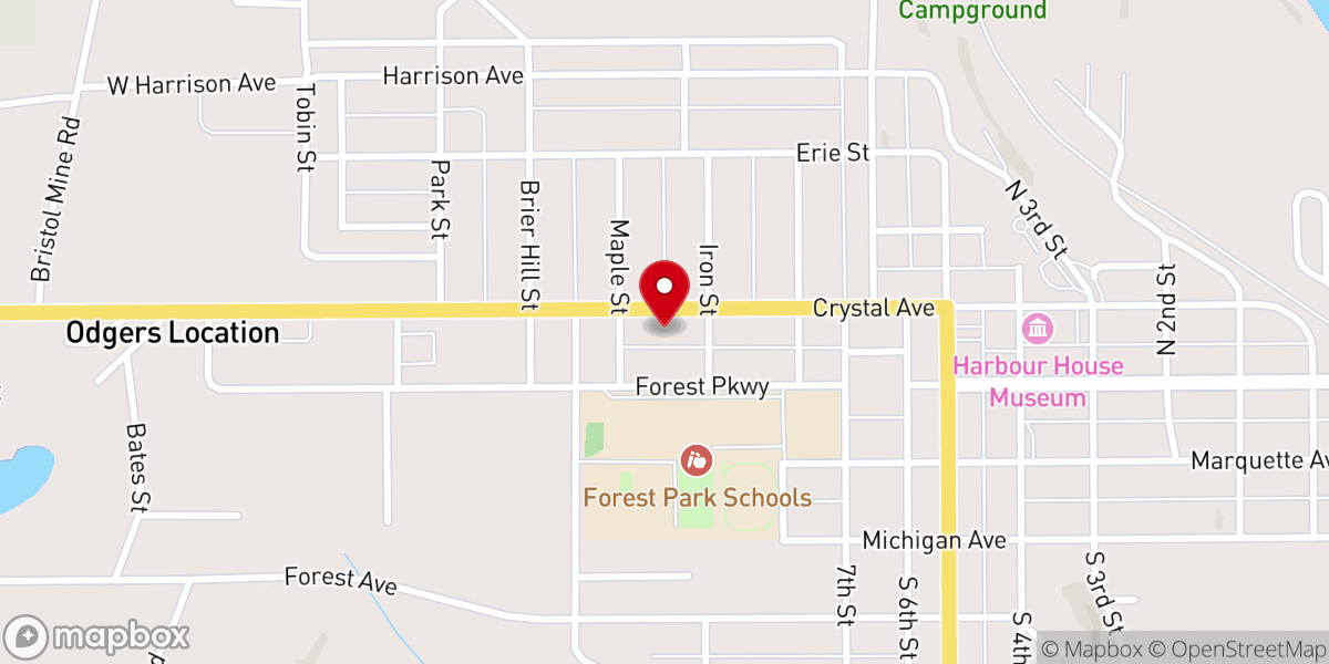 Map showing location of St Mark's Episcopal Church