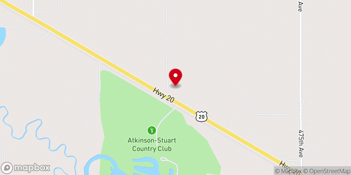 Map showing location of West Holt Assembly of God Church
