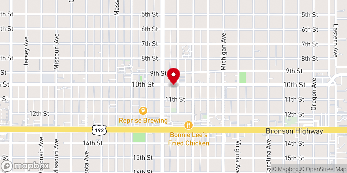 Map showing location of First United Methodist Church of St Cloud