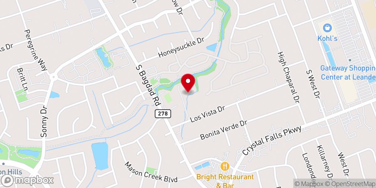 Map showing location of Horizon Baptist Church