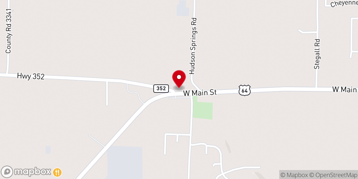 Map showing location of West Side Full Gospel Church