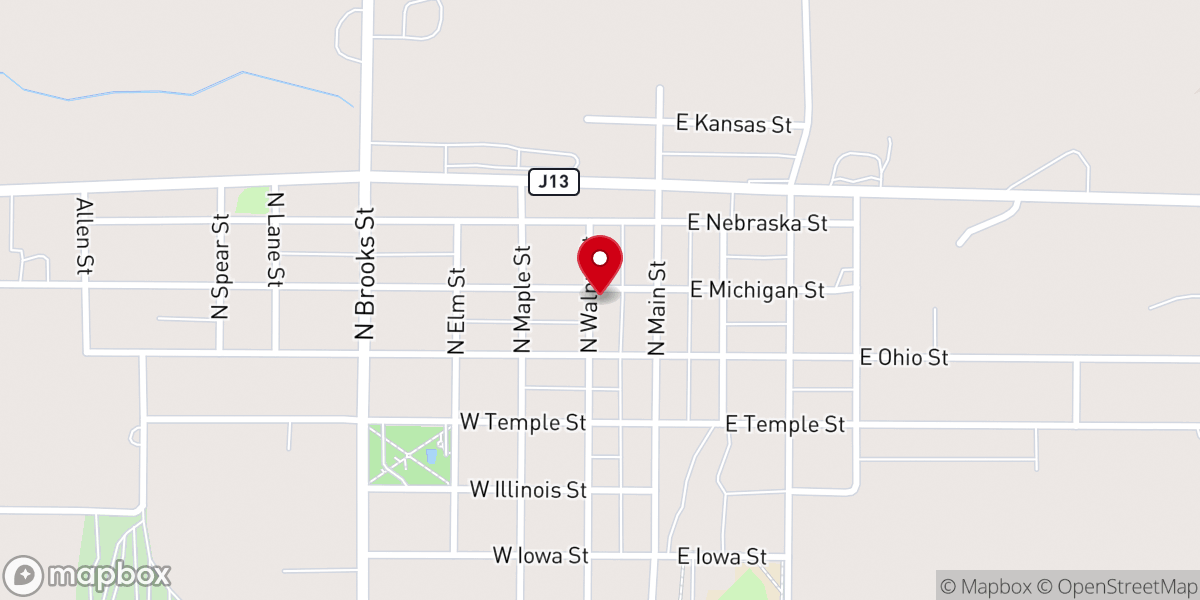 Map showing location of Methodist Church Study
