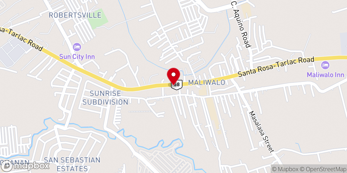 Map showing location of Maliwalo Missionary Baptist Church