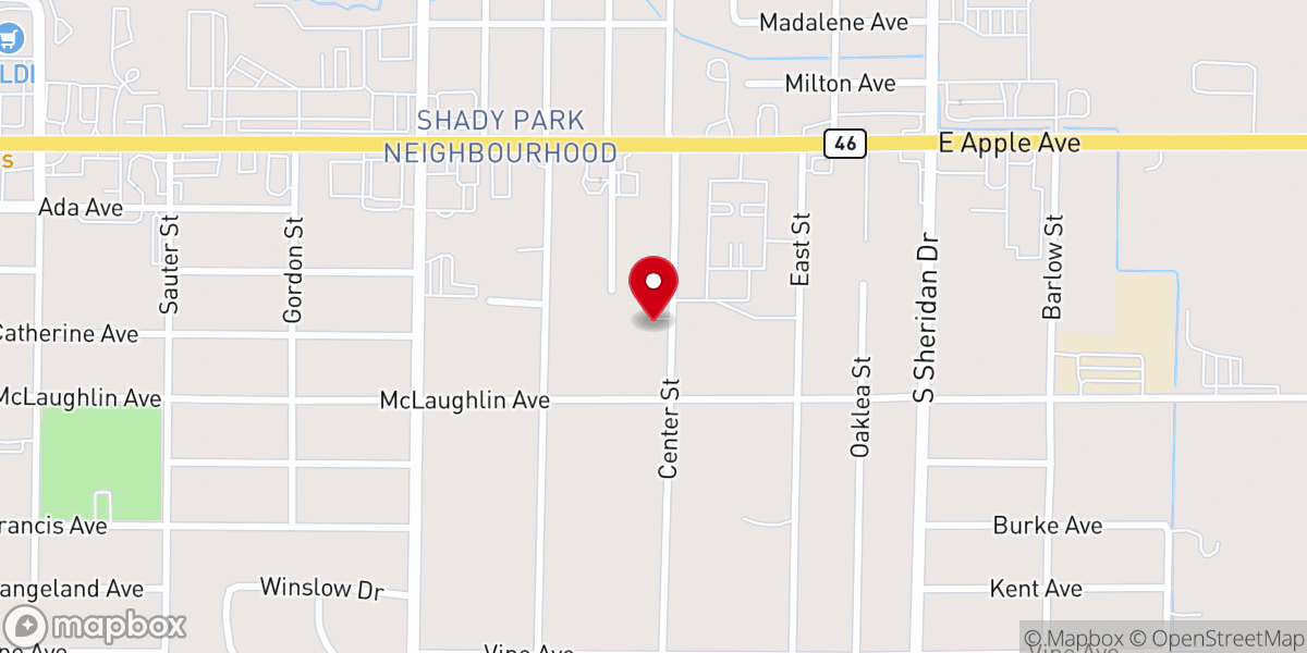 Map showing location of Apostolic Church Of God OfMuskegon