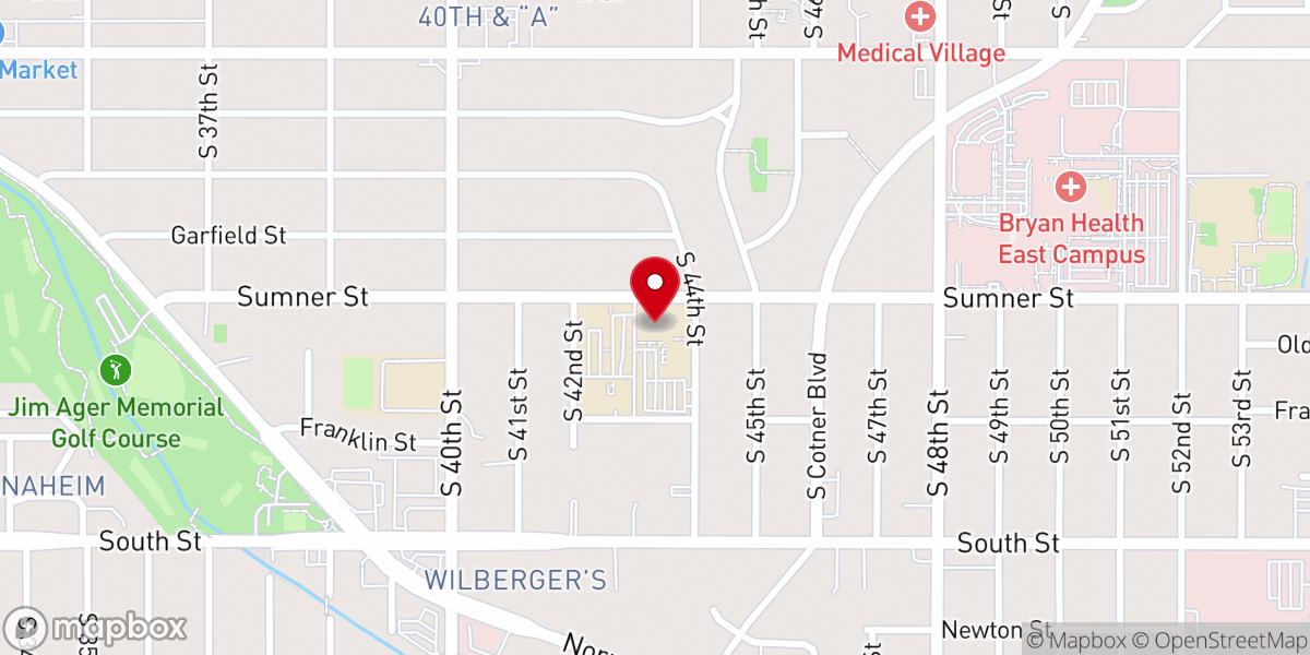 Map showing location of Christ Lincoln