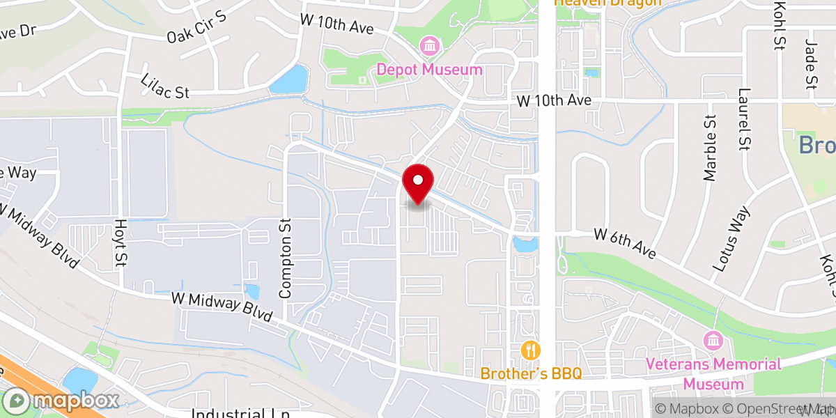 Map showing location of Joy in Christ Lutheran Church