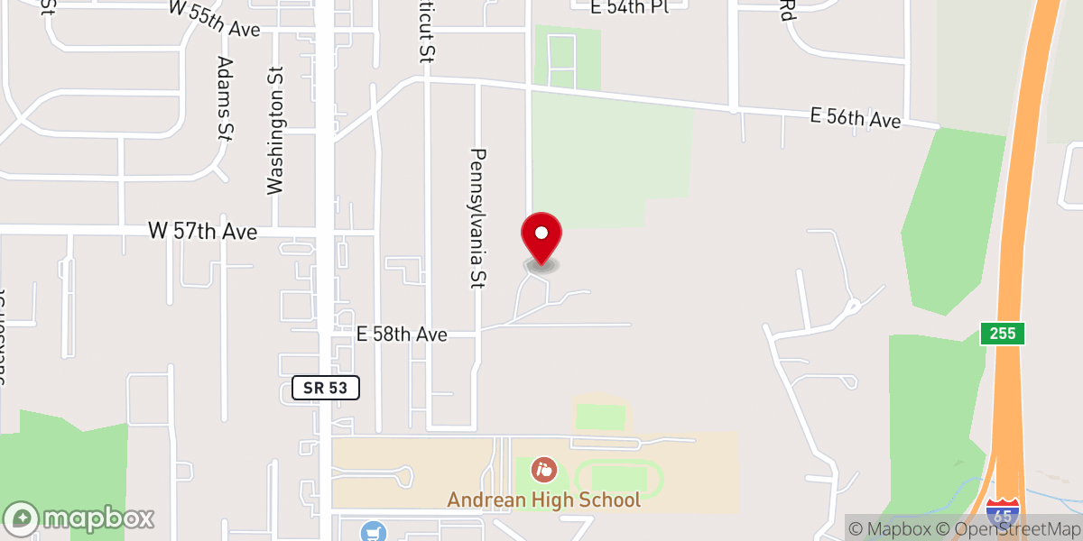 Map showing location of Our Lady of Czestochowa Shrine
