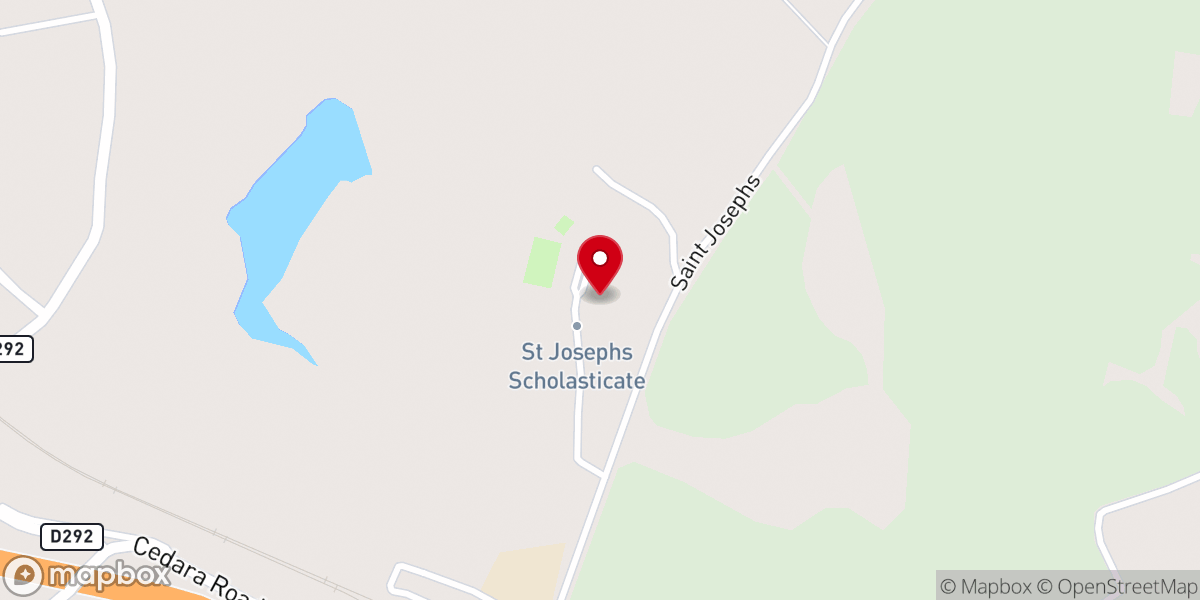 Map showing location of St Joseph's Catholic Church
