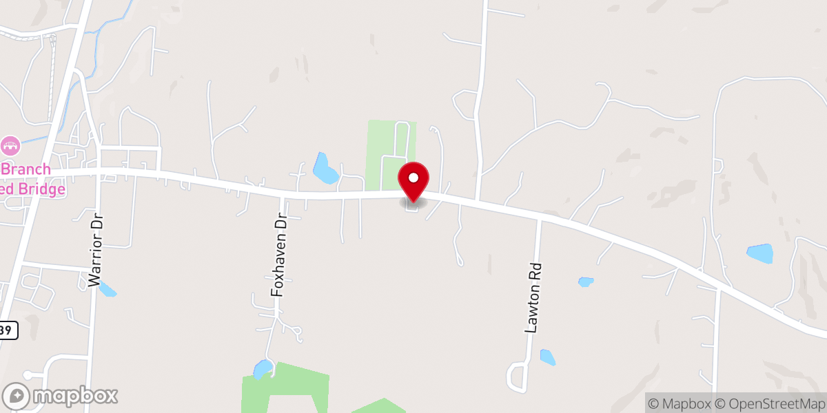 Map showing location of Barlow Methodist Church
