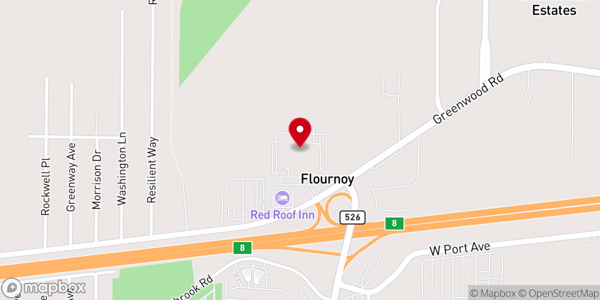 Map showing location of Rock Community Church