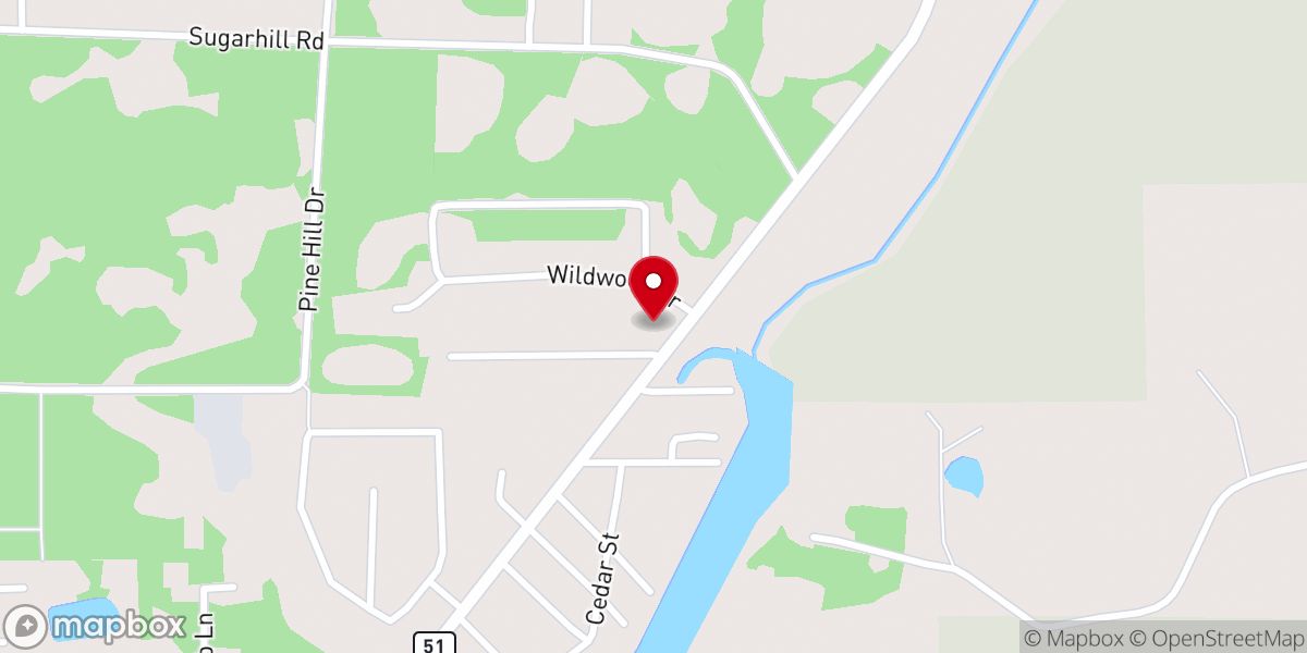 Map showing location of Friendship Chapel Church Of God