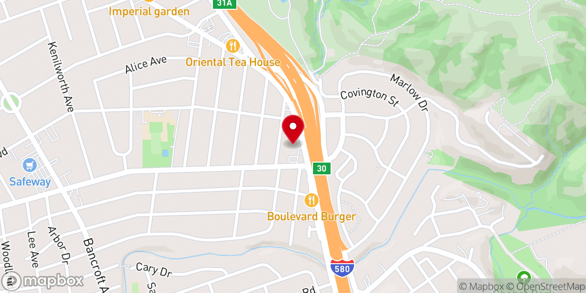 Map showing location of Creekside Community Church