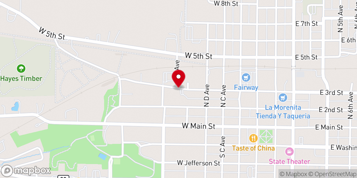 Map showing location of Camp R E E C E