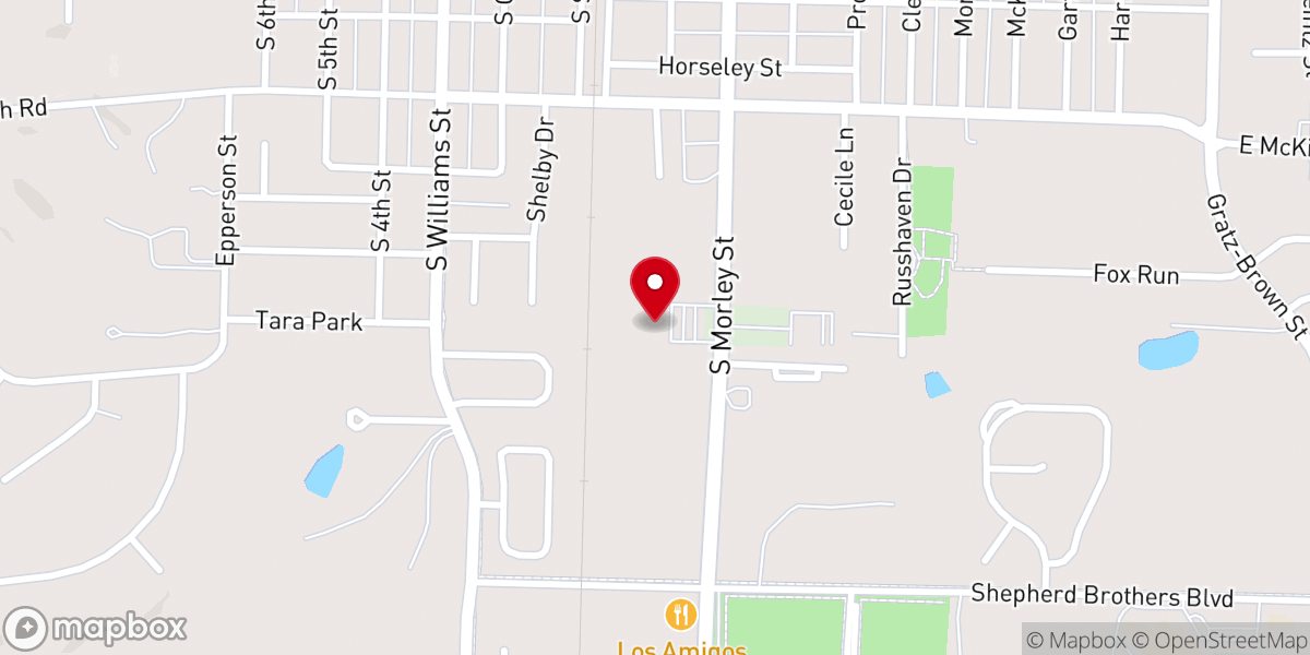 Map showing location of Redeemer Church