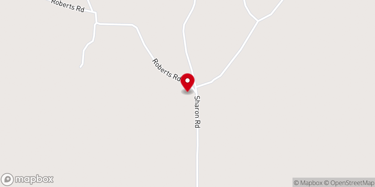Map showing location of Sharon Chapel AME Zion Church