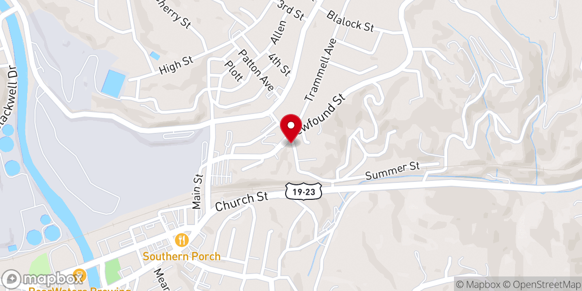 Map showing location of Immaculate Conception Catholic Church