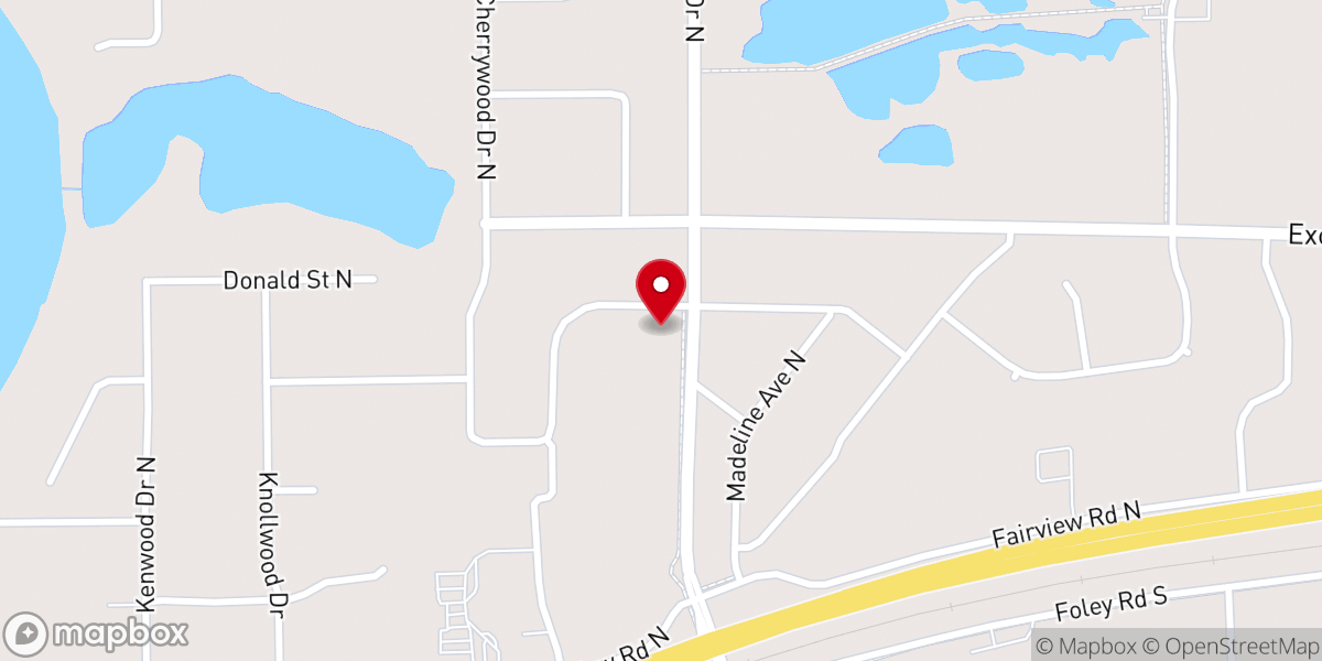 Map showing location of Christ Lutheran Church & PreSchool