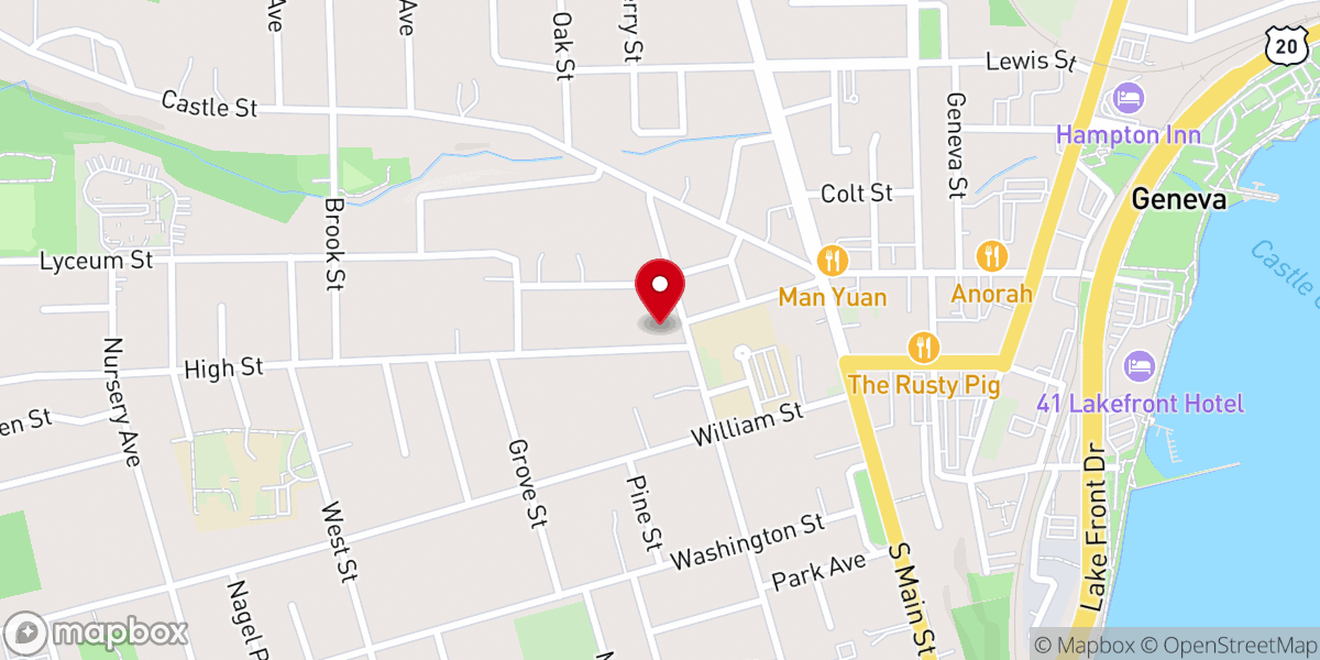 Map showing location of St. Stephen Church