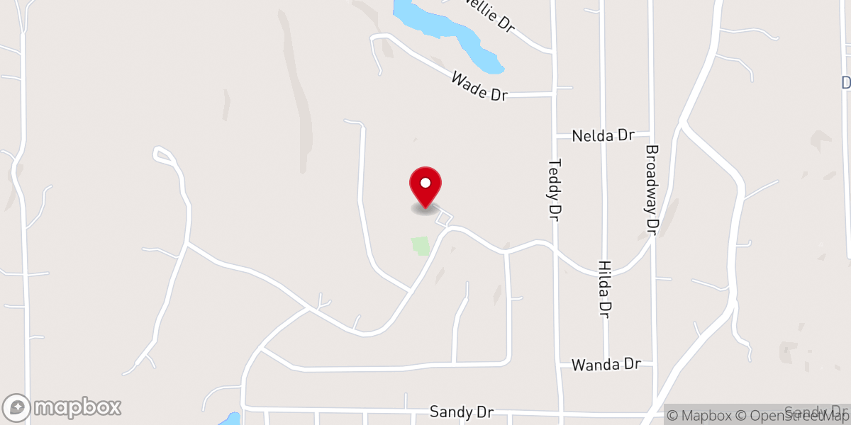 Map showing location of Hephzibah Church