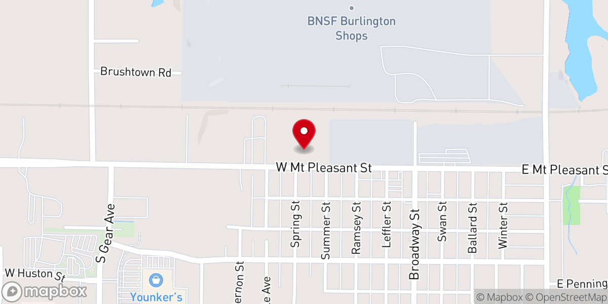Map showing location of Our Lady of Grace Grotto