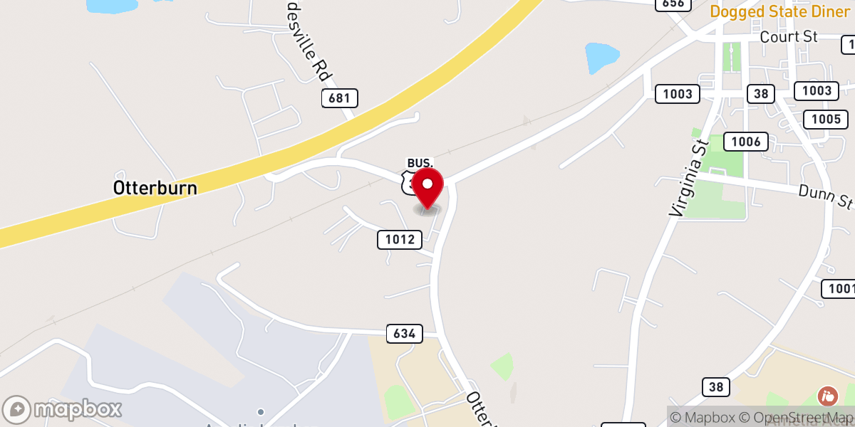 Map showing location of Amelia Emergency Squad