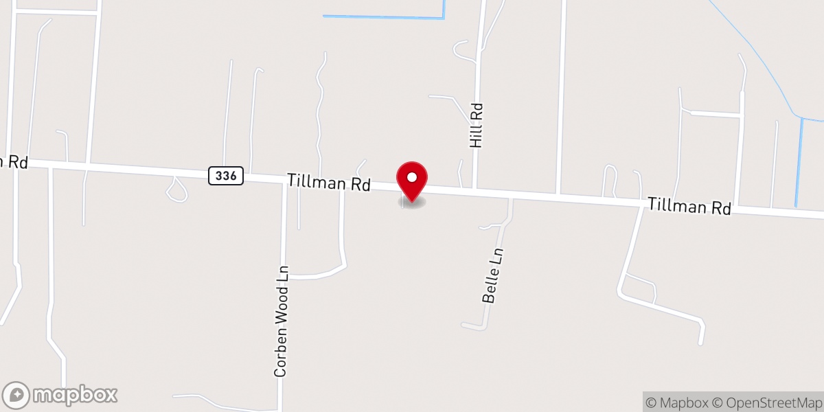 Map showing location of St Matthew Baptist Church