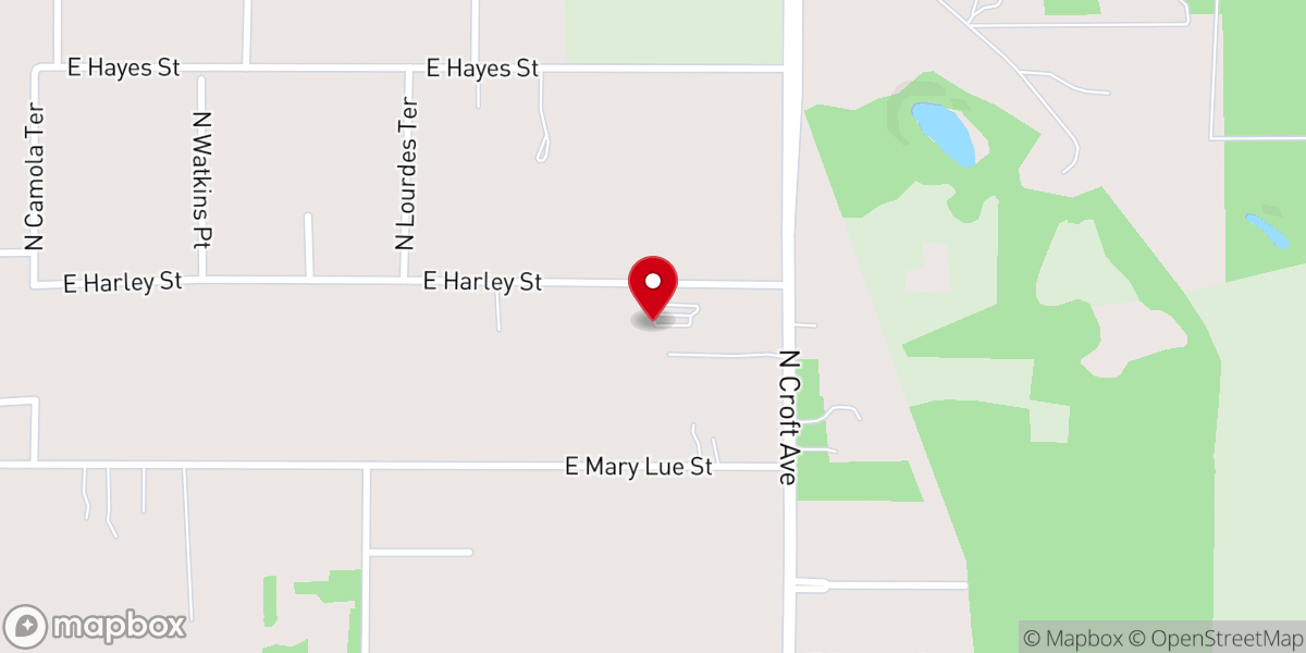 Map showing location of Calvary Church